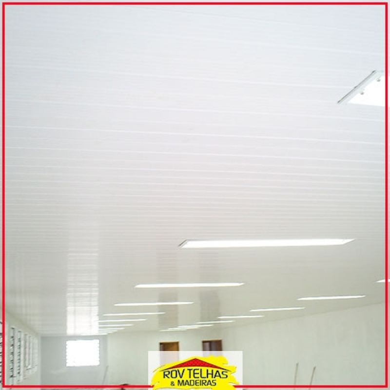 Forro de Pvc Branco Liso Valores Sorocaba - Forro de Pvc de Madeira