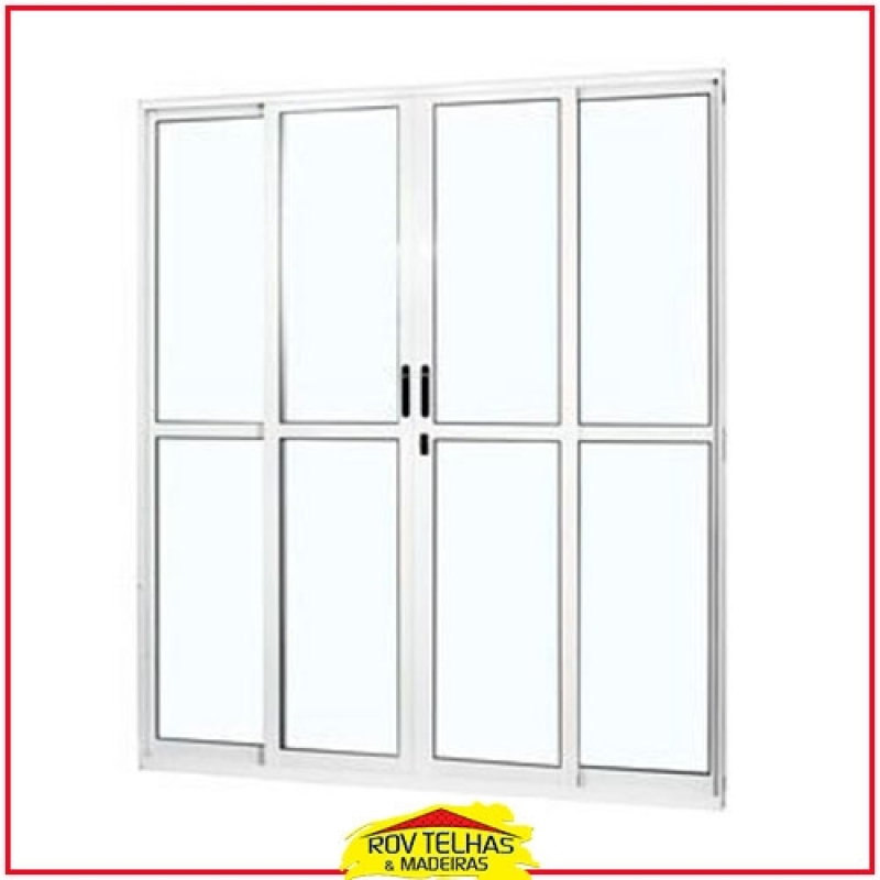 Orçar Porta de Alumínio Altura Guararema - Porta de Alumínio Branco com Vidro